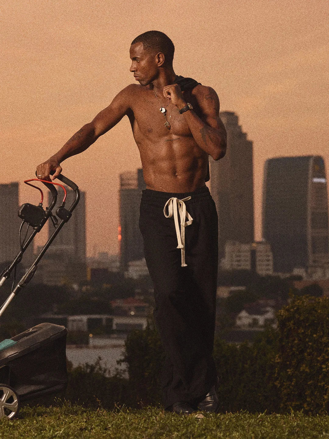 100% Cotton Wide-Leg Pant with Elastic Waistband​