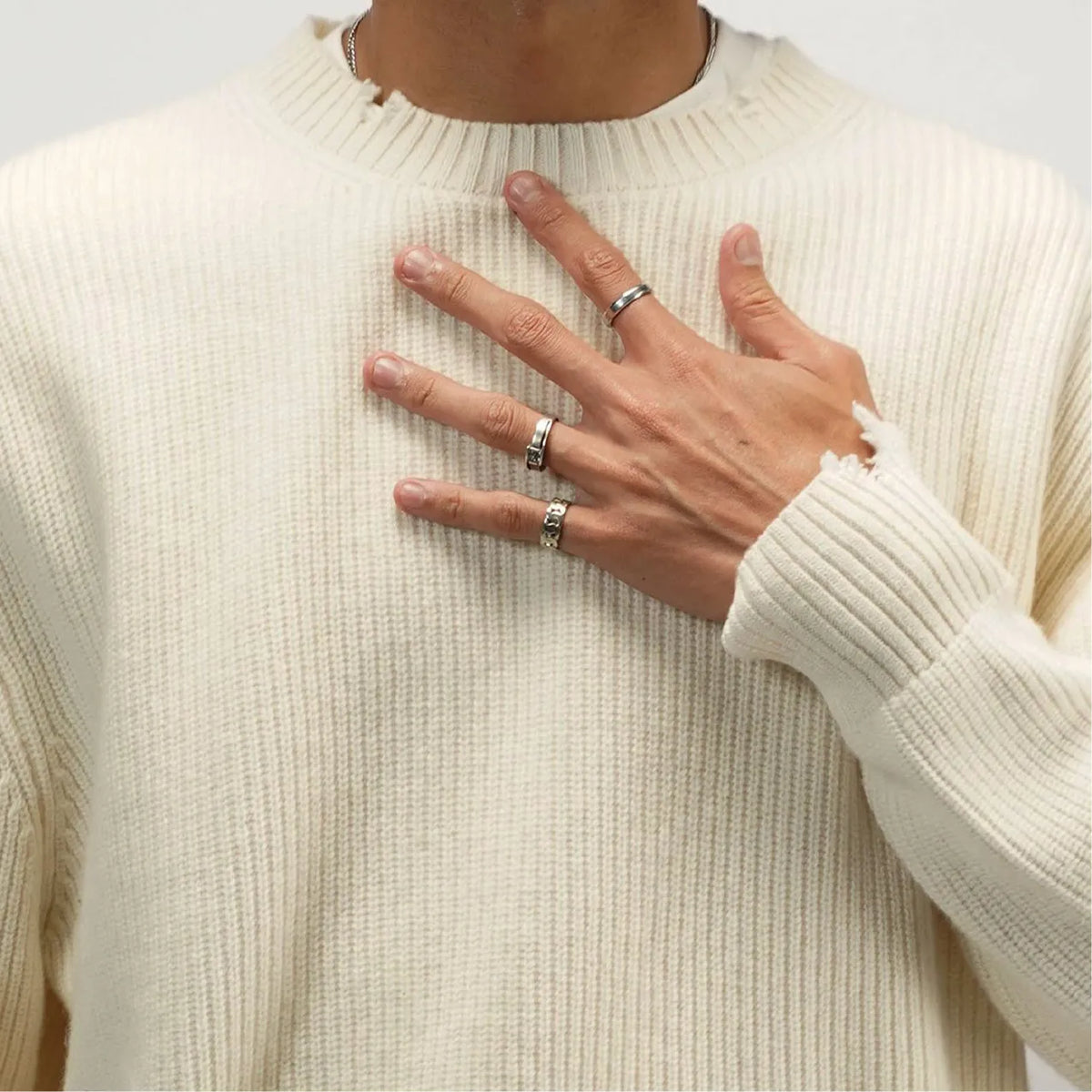 Shaker Stitch Wool Knit​.
