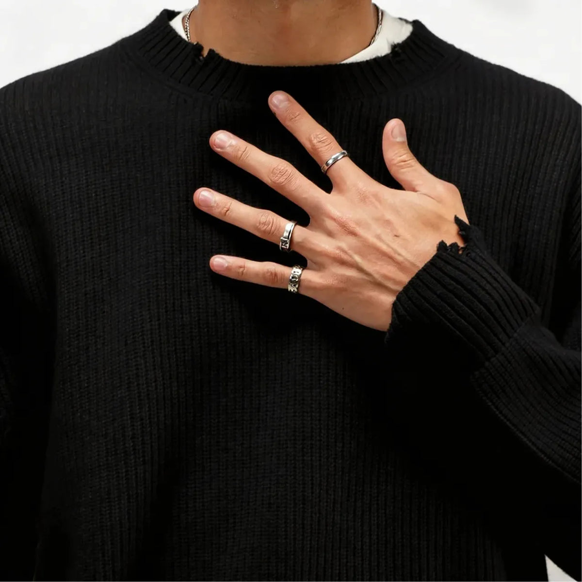 Shaker Stitch Wool Knit​.